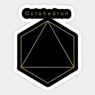 Octahedron, Sacred Geometry. Sticker